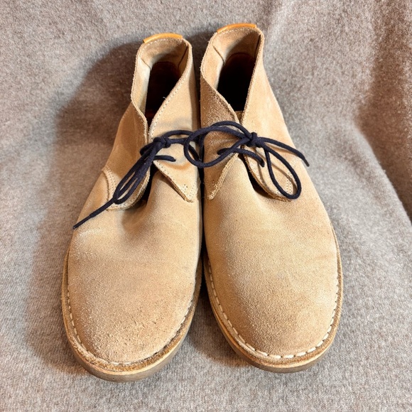 MARC O’POLO Sz 43 Men's Light Tan Suede Desert Lace Up Rubber Sole Boots - Picture 2 of 10